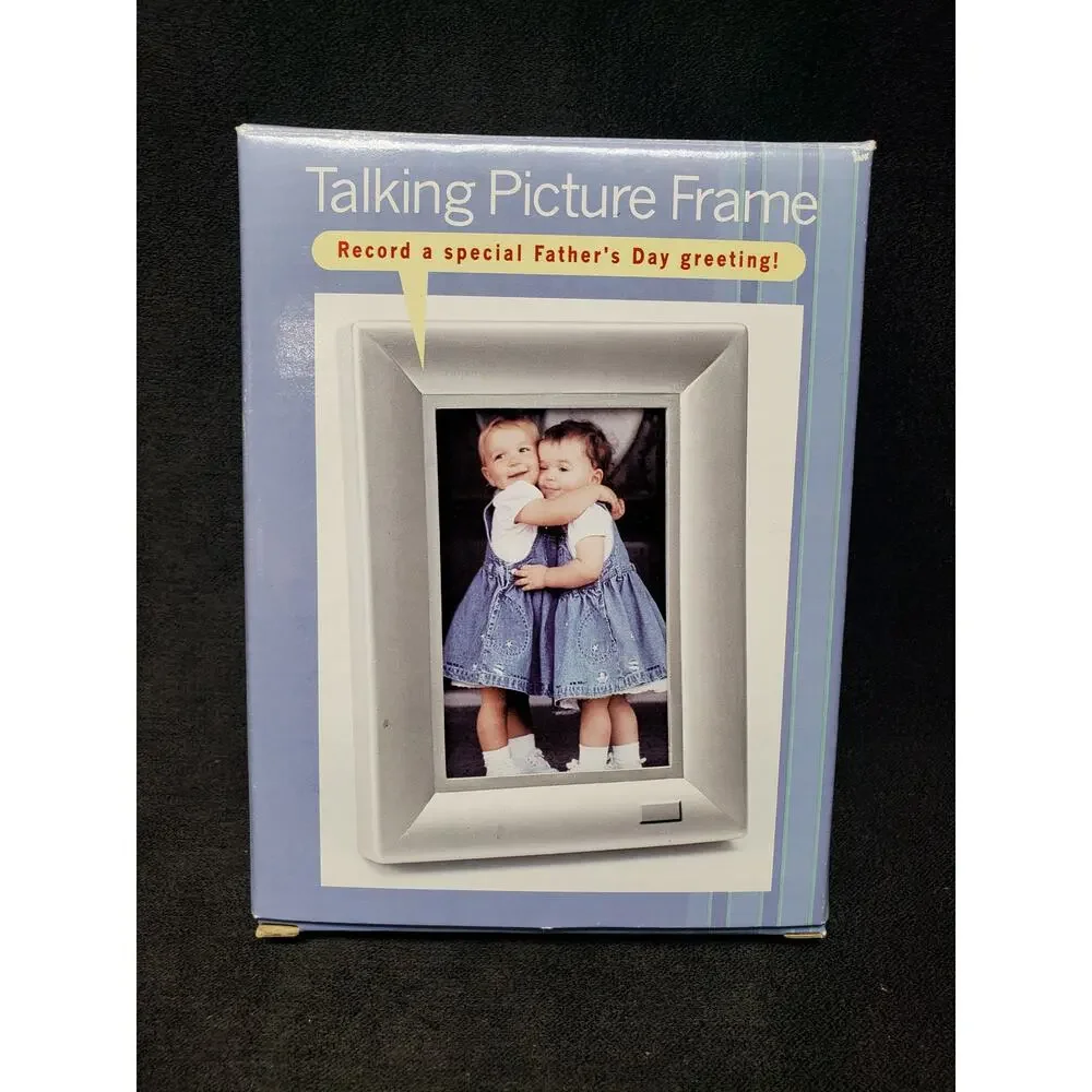 JCPenny's Talking Picture Vintage 3 1/2 x 5 Photo Frame Record Special Greetings
